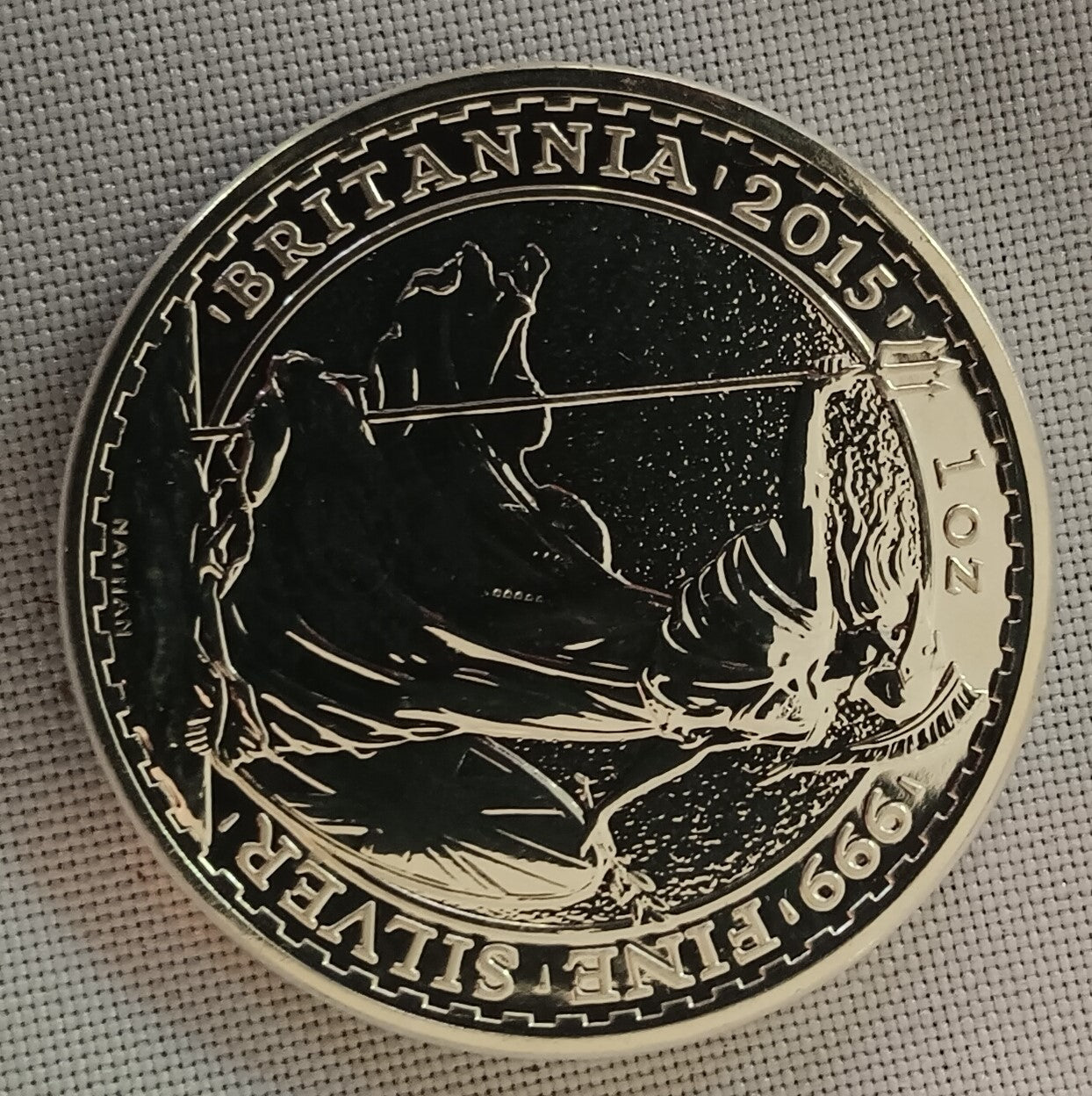 2015 Great Britain Silver Britannia £2 1 oz