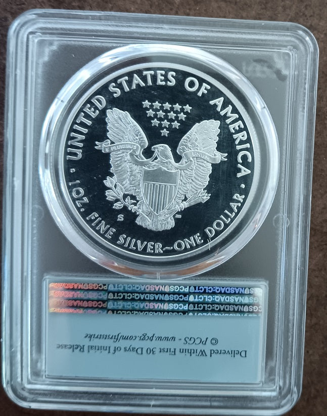 2017 S American Silver Eagle from the Congratulations Set - PCGS Graded PR70 DCAM First Strike