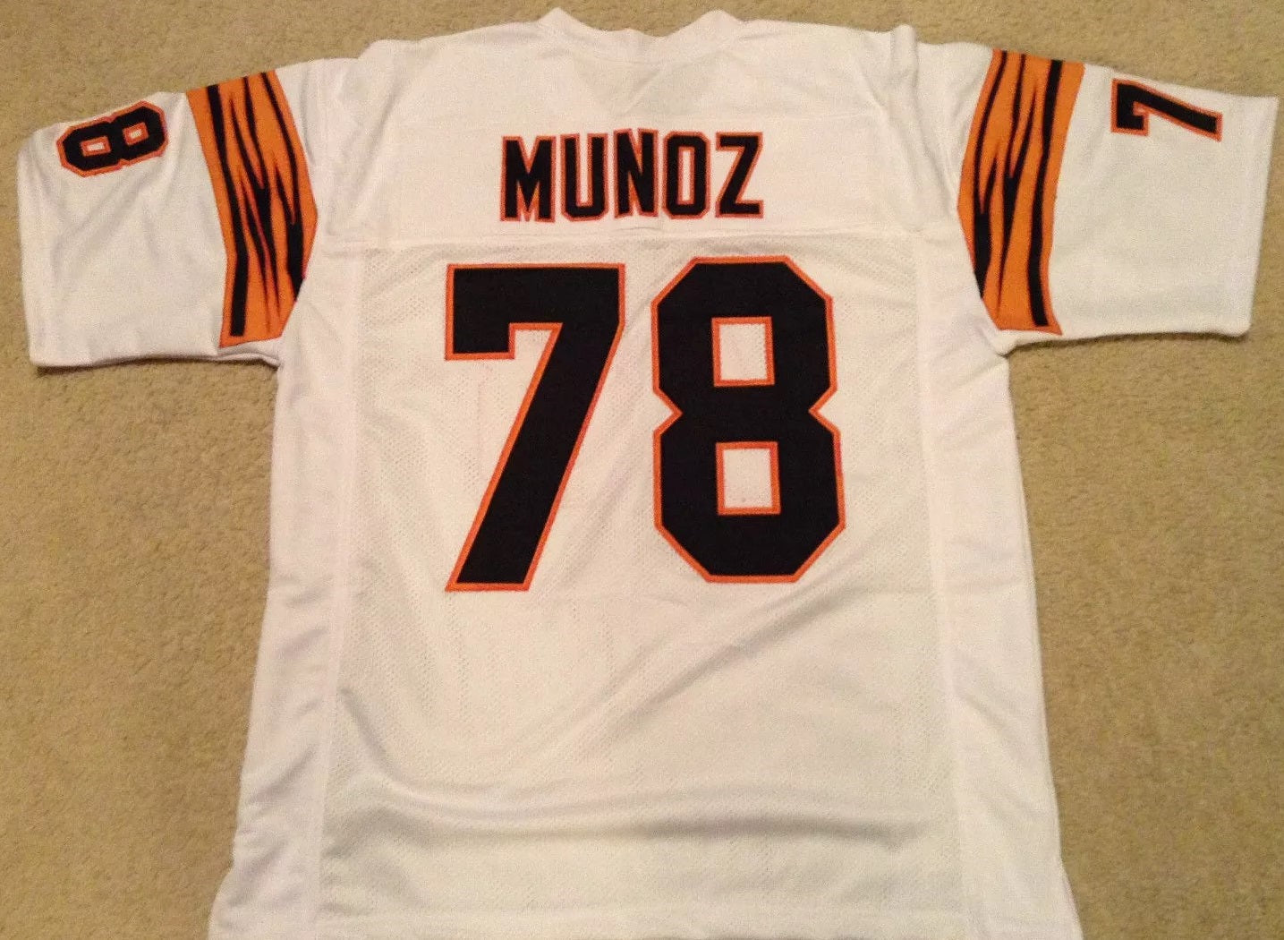 Anthony Munoz Unsigned Custom White Stitched Football Jersey