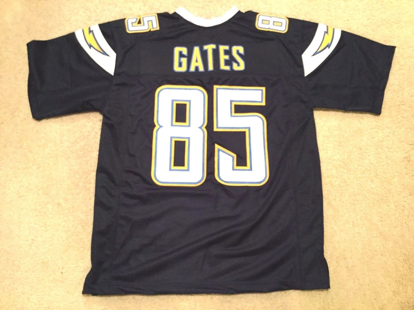 Antonio Gates Unsigned Custom Navy Stitched Football Jersey