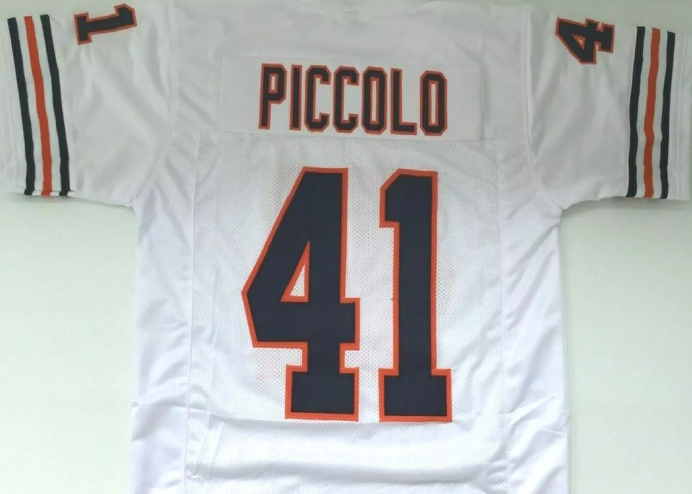Brian Piccolo Unsigned Custom White Stitched Football Jersey