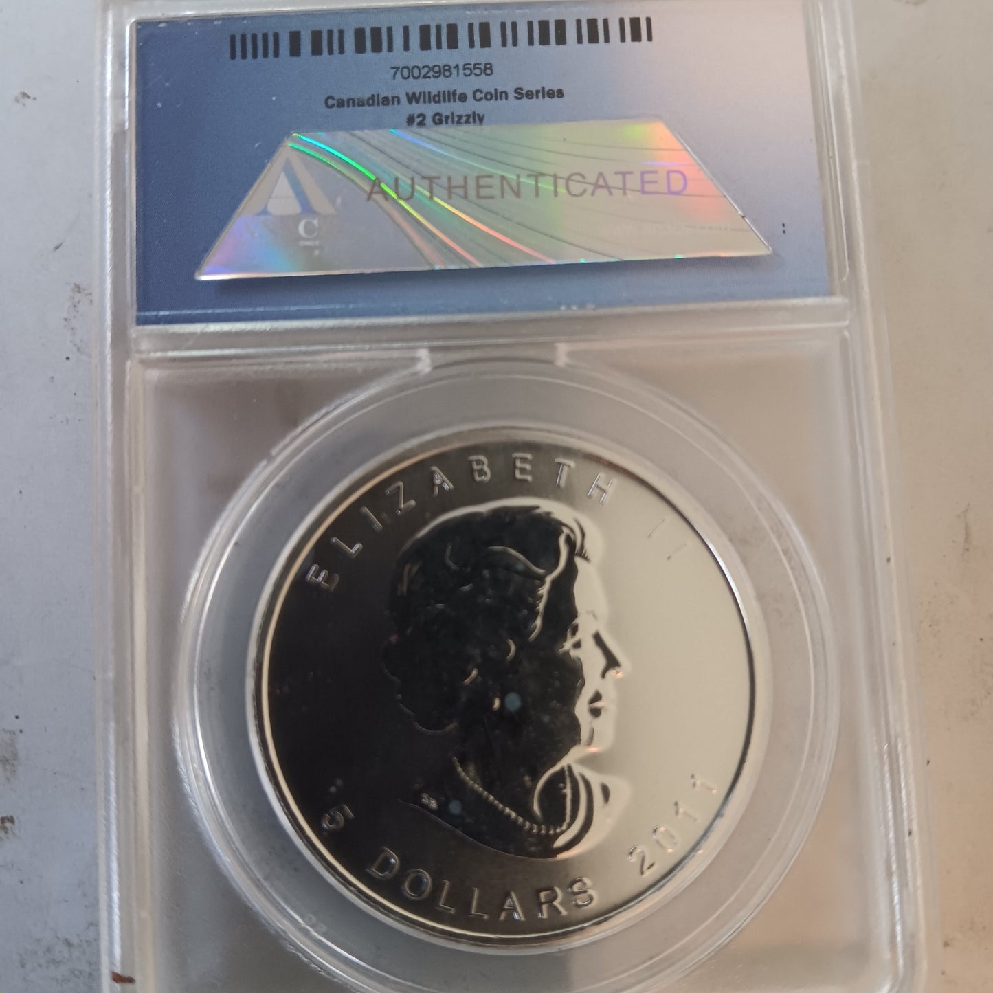 2011 Canadian Wildlife Grizzly - First Release - ANACS Certified MS69