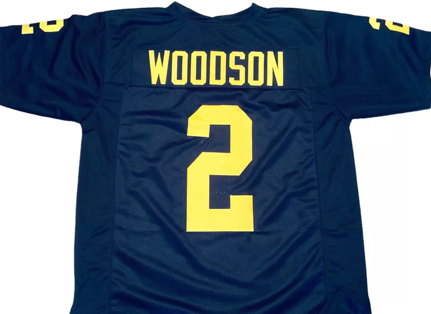 Charles Woodson Unsigned Custom Blue Stitched College Style Football Jersey