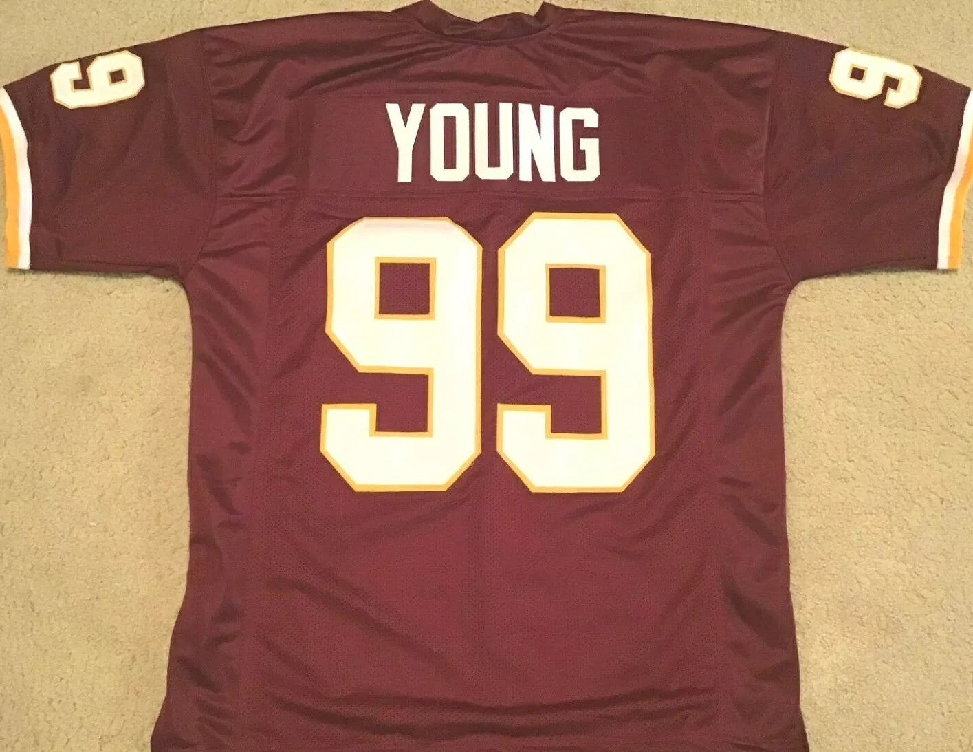Chase Young Unsigned Custom Burgandy Stitched Football Jersey
