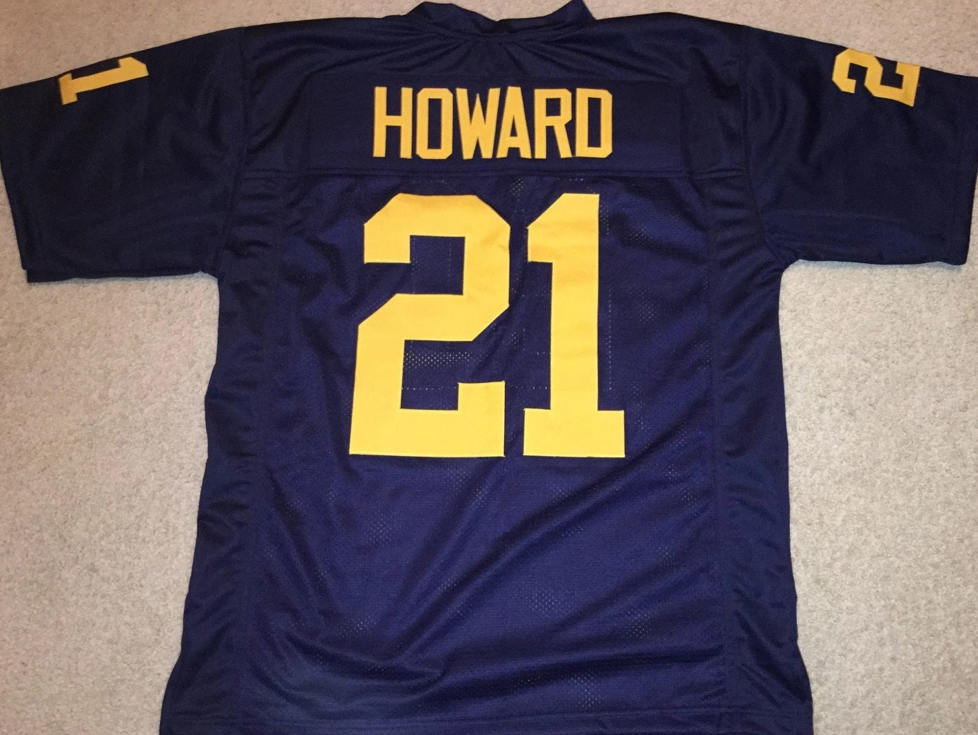 Desmond Howard Unsigned Custom Blue Stitched College Style Football Jersey