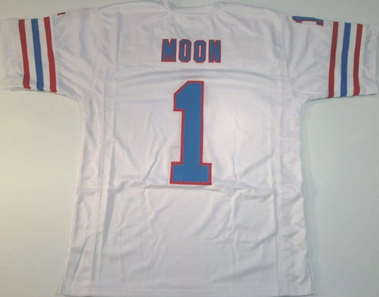 Warren Moon Unsigned Custom White Stitched Football Jersey