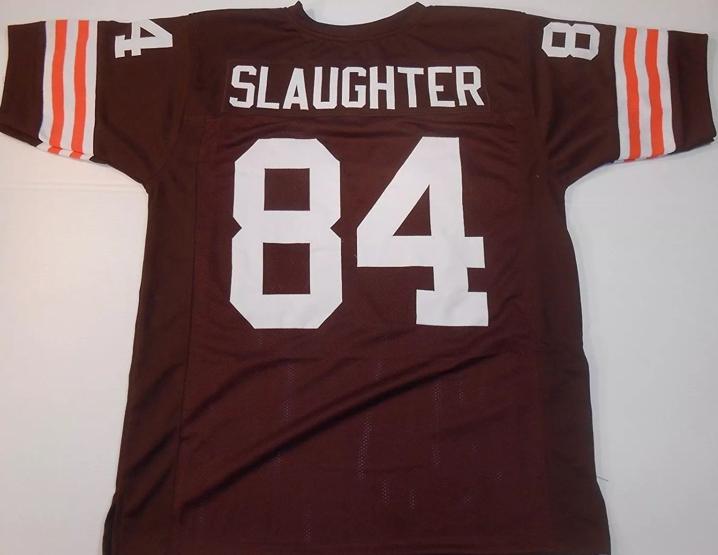 Webster Slaughter Unsigned Custom Brown Stitched Football Jersey