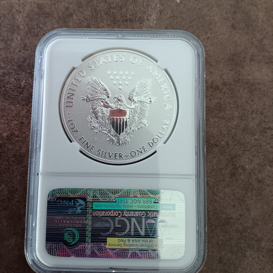 2011 P Reverse Proof American Silver Eagle from the 25th Anniversary Set - Extremely Rare NGC Graded PF 70