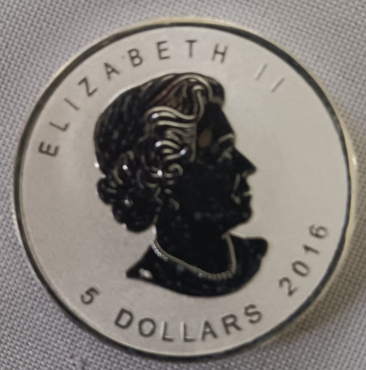 2016 5 Dollar Silver Maple Leaf Reverse Proof with Monkey Privy