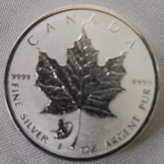 2016 5 Dollar Silver Maple Leaf Reverse Proof with Monkey Privy