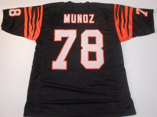 Anthony Munoz Unsigned Custom Black Stitched Football Jersey