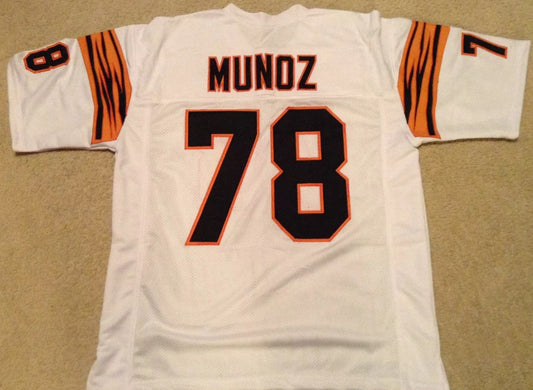 Anthony Munoz Unsigned Custom White Stitched Football Jersey