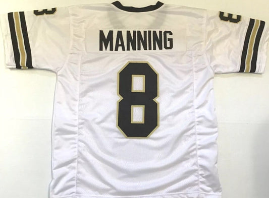 Archie Manning Unsigned Custom White Stitched Football Jersey