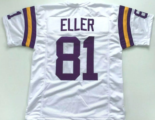 Carl Eller Unsigned Custom White Stitched Football Jersey