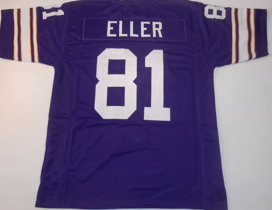 Carl Eller Unsigned Custom Purple Stitched Football Jersey