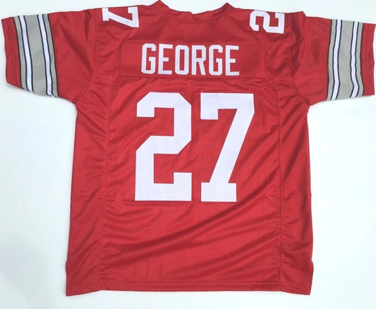 Eddie George Unsigned Custom College Style Stitched Football Jersey