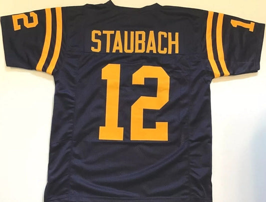 Roger Staubach Unsigned Custom College Style Stitched Football Jersey