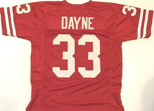 Ron Dayne Unsigned Custom College Style Stitched Football Jersey