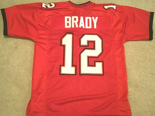 Tom Brady Unsigned Custom&nbsp;Stitched Football Jersey