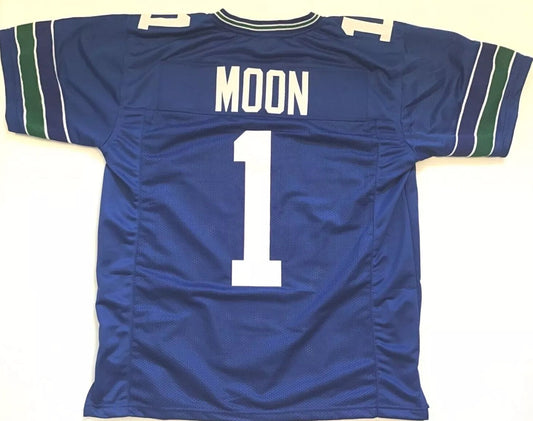 Warren Moon Unsigned Custom Blue&nbsp;Stitched Football Jersey